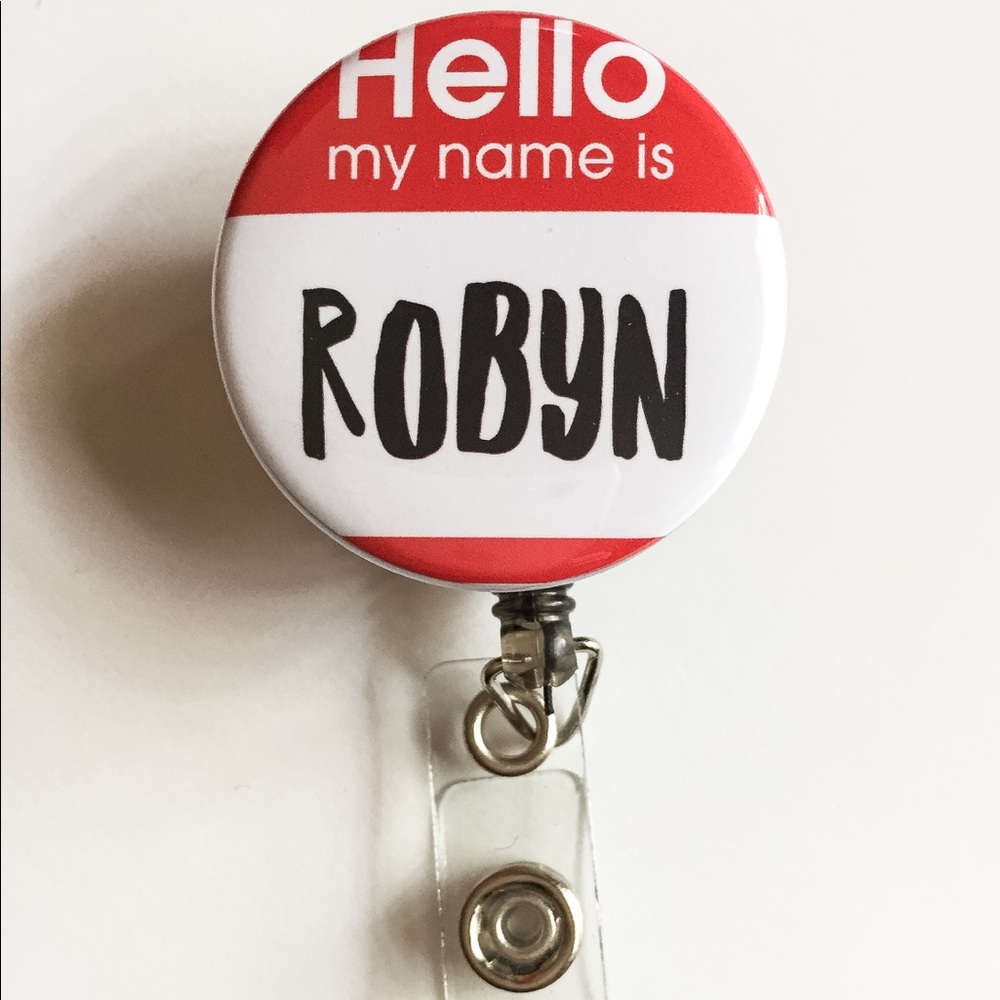 ❤️ Hello My Name Is Personalized ID Badge